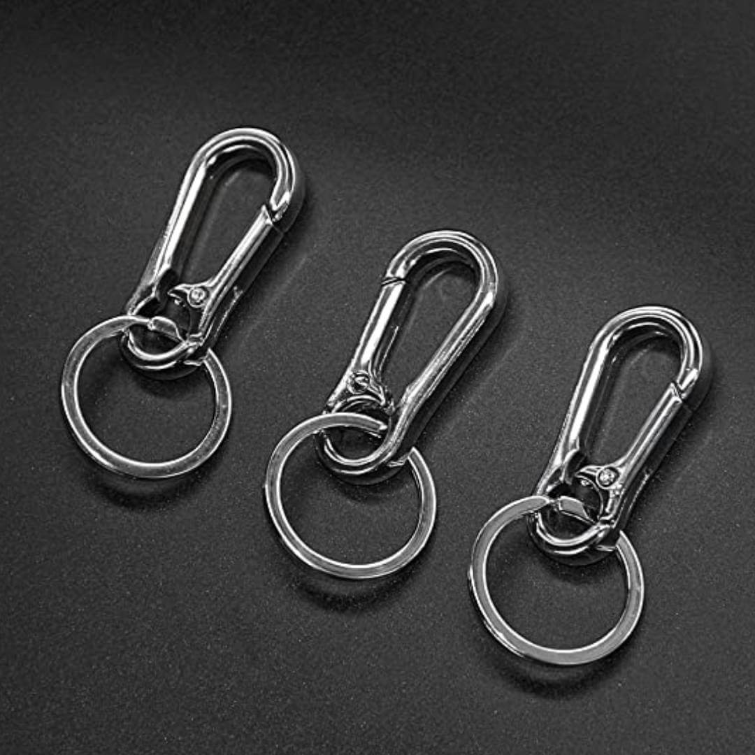 GRETHE pack of 2 Metal Keychain | Keyring | Key Ring | Key Chain for Your  Car Bike Home Office Keys | for Men Women Boys Girls (Silver) : Amazon.in:  Bags, Wallets and Luggage