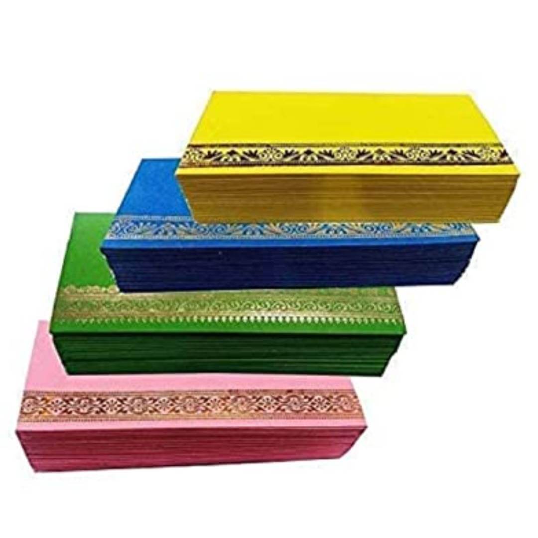 Buy Tuelip Designer Shagun / Money Envelope for Wedding, Engagement, Any  other Occasion for Cash Gift Envelopes (Pack of 50 Multicolor) Online at  Best Prices in India - JioMart.