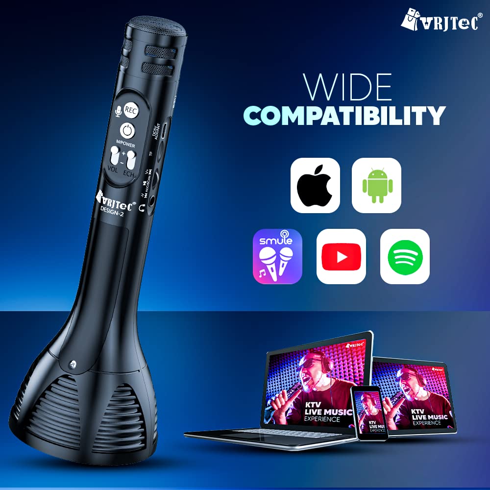 Advance Handheld Wireless Singing Mike Multi function Bluetooth