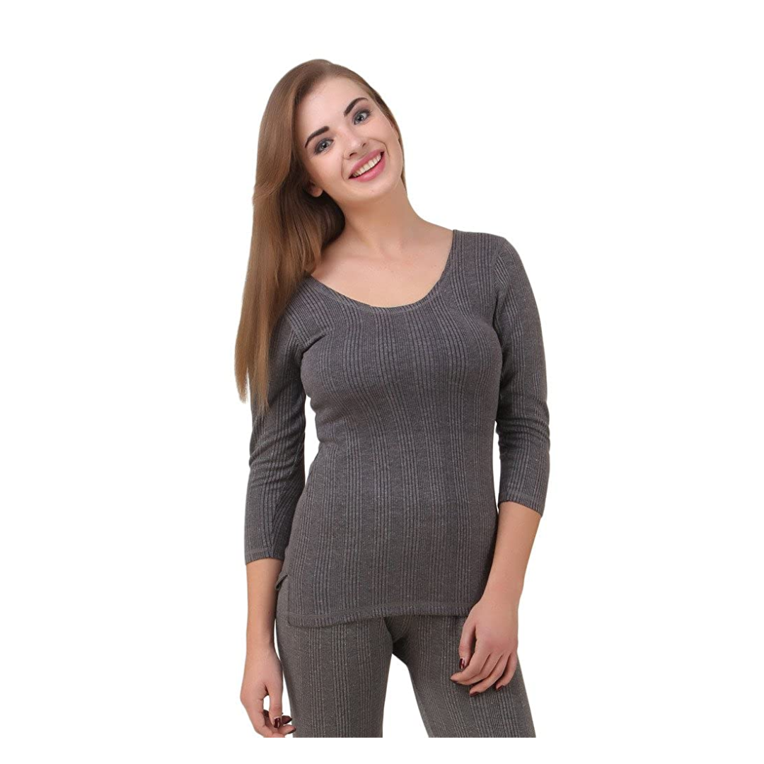 Buy HAP Women's 100% Cotton Quilted Thermal 3/4th Sleeves Top and Trouser/Female  Thermal/Women's 100% Cotton Thermal Set_Grey_L Online at Best Prices in  India - JioMart.