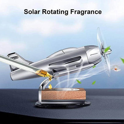 Solar Auto Solar Car Vent Air Freshener Airplane Dashboard Rotating L1W2