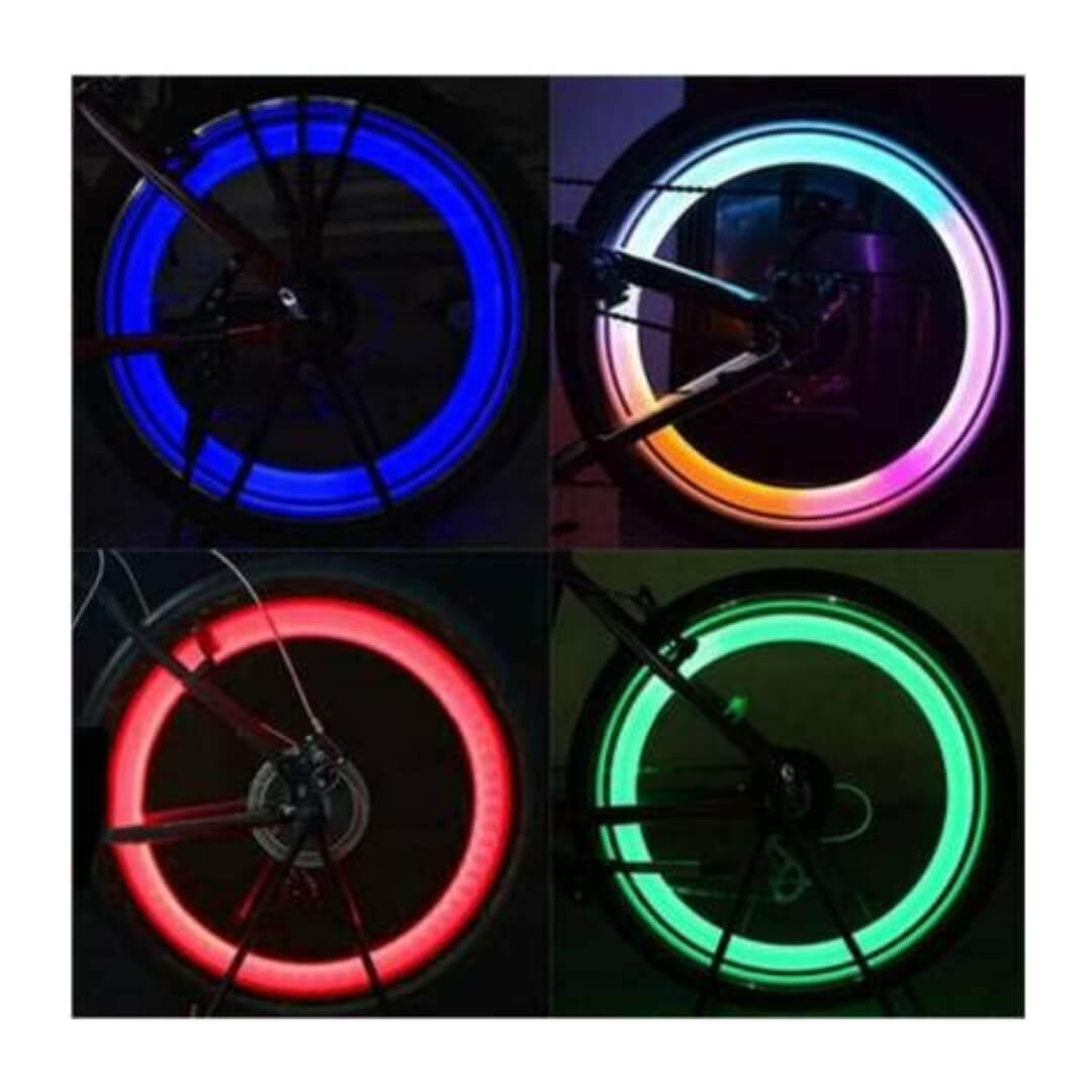 Steel Wheel Reflectors LED Fireflys Wheel Valve Cap Light for