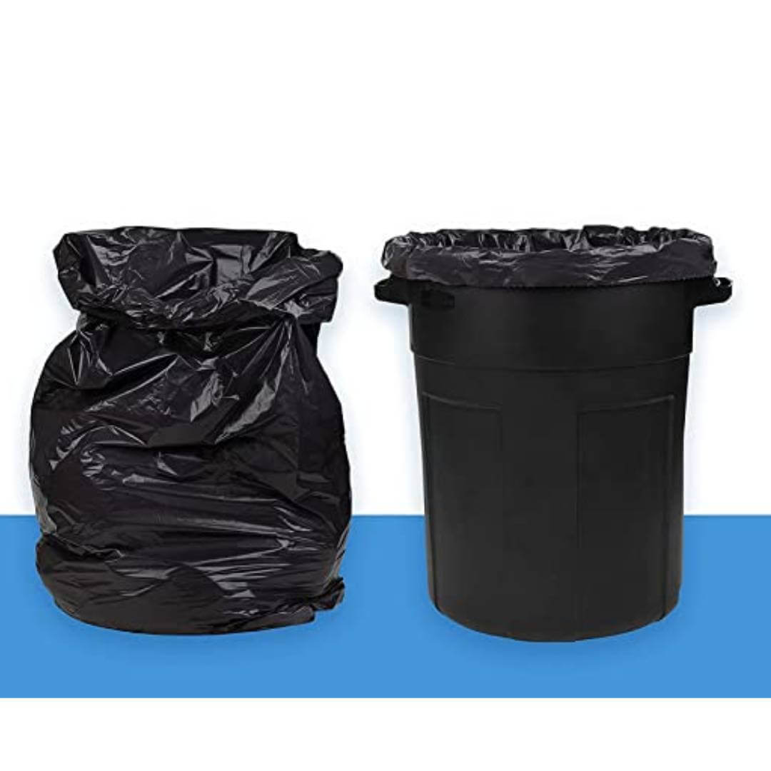 100 Pcs Big Capacity Trash Bag Heavy Duty Thickened Commercial Waste Trash Garbage  Bag Black - Size Extra Large 30 x 42 inch