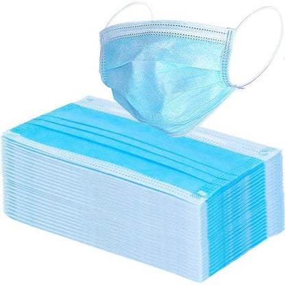 50 PCS Disposable 3-Ply Safety Face Mask for Personal Health