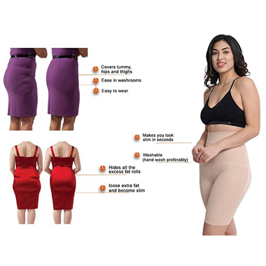 High Waisted Tummy Tucker Women Belly Fat Shapewear for Full Body